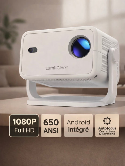Projecteur Full HD 1080P Android – Cinéma à domicile Lumi-Ciné™