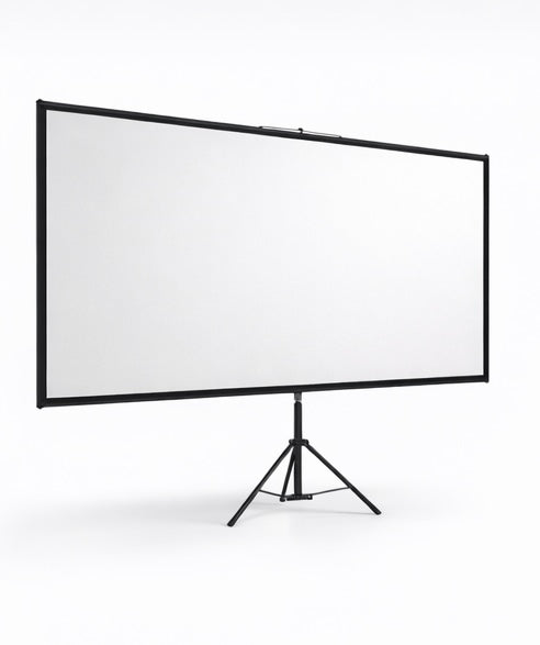 Écran de Projection sur Trépied 16:9 – Full HD / 4K Ready – Cinéma Maison & Extérieur
